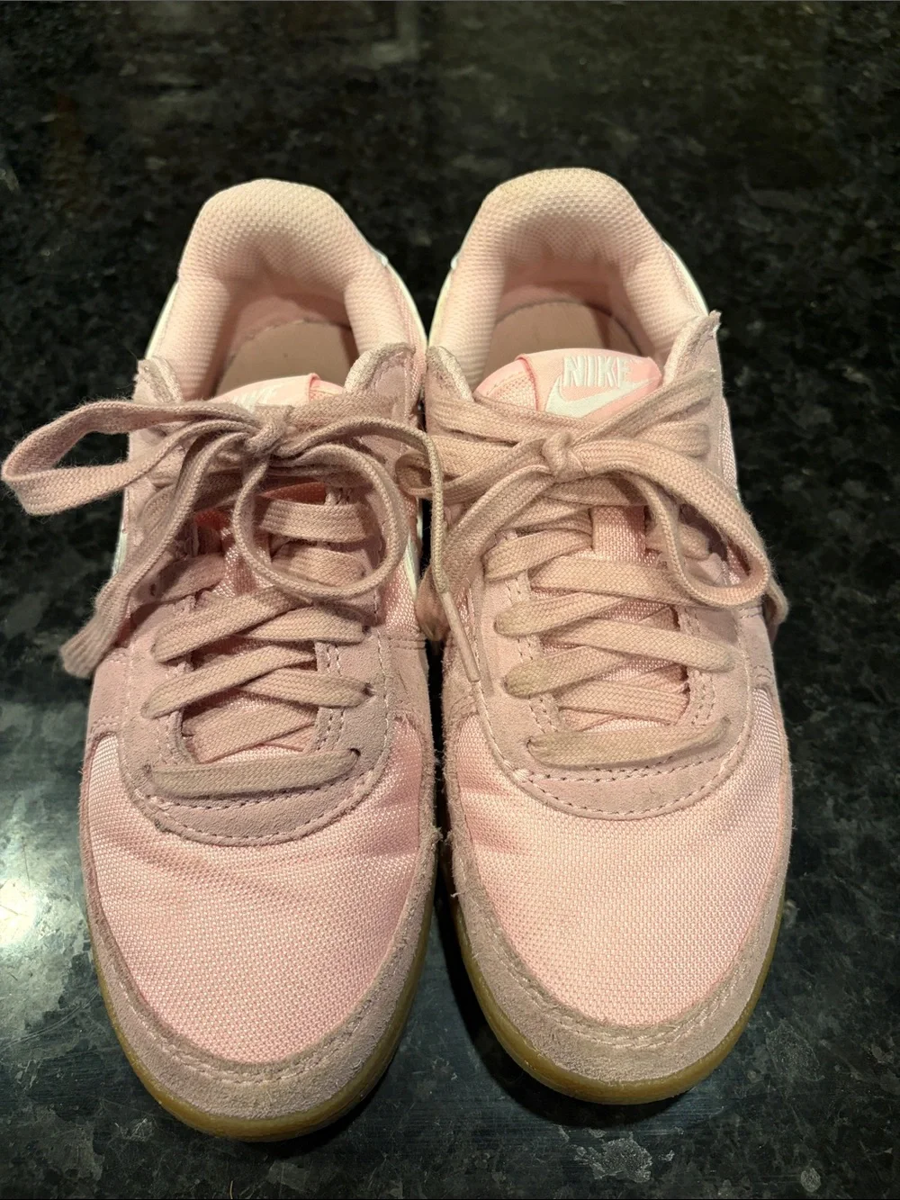 Pink Kids Casual Sneakers with White Swoosh